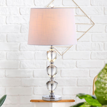 Cole 27" Crystal LED Table Lamp - JONATHAN Y
